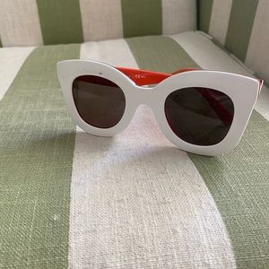 Celine Marta White Sunglasses